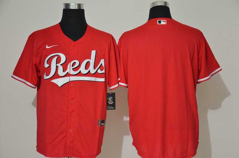 Men's Cincinnati Reds Custom Red Stitched MLB Cool Base Nike Jersey-0